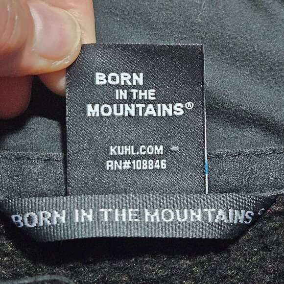 Kühl Mens Interceptr Fleece Jacket Size M Black With Zippered Pockets & Logo - Picture 9 of 15